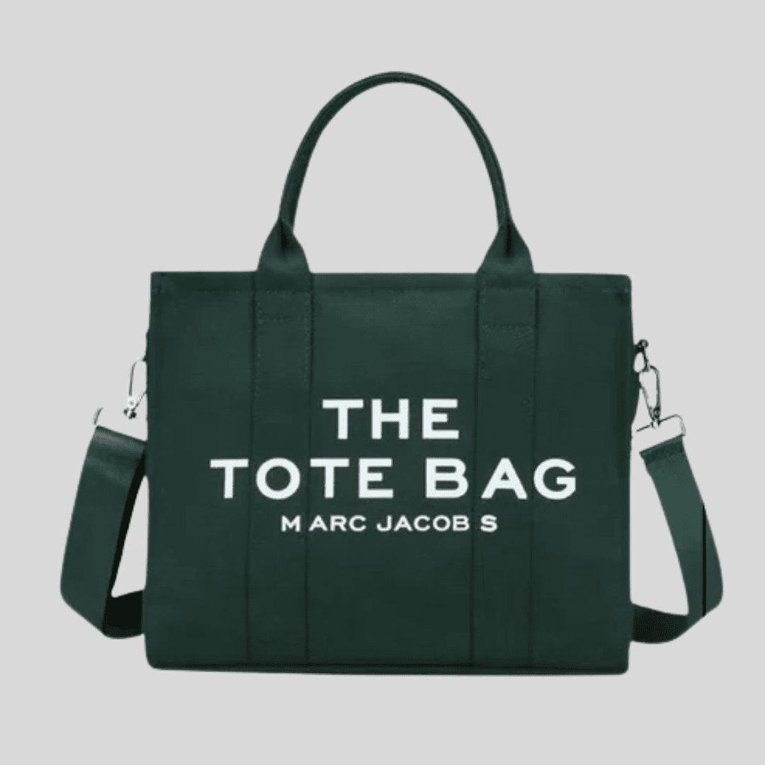 green Canvas Marc Jacobs Tote Bag